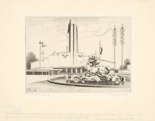New York World's Fair, Bell Telephone Building (Sketch)