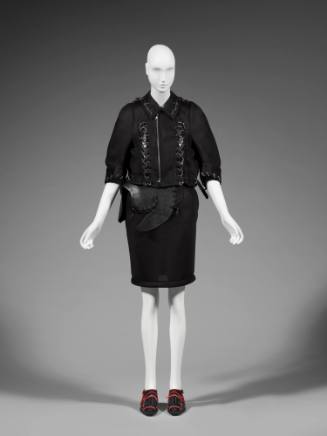 Ensemble: Jacket, Skirt, and Shoes