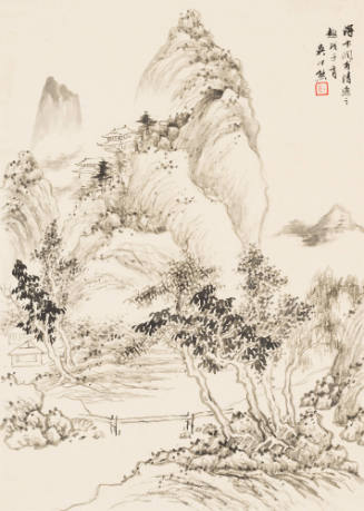 Landscape in the Style of Bian Runfu (Wenyu)