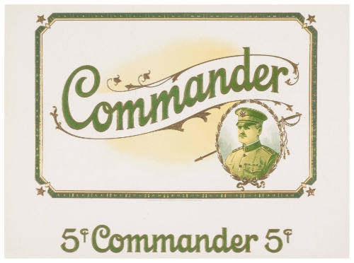 Commander (Cigar Box Label)