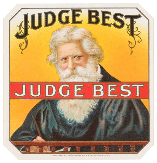 Judge Best (Cigar Box Label)