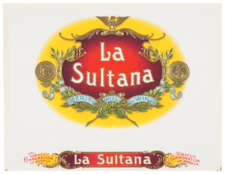La Sultana (Cigar Box Label)
