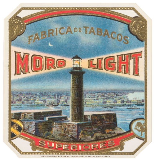 Moro Light (Cigar Box Label)