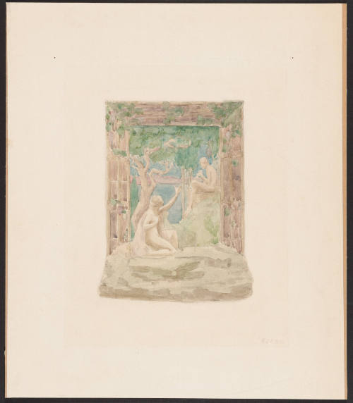 Color Study for Wall Fountain: "Fountain of the Water Nymph"