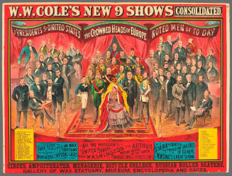 W.W. Cole's New 9 Shows Consolidated: Full Size Figures in Wax & Costume
