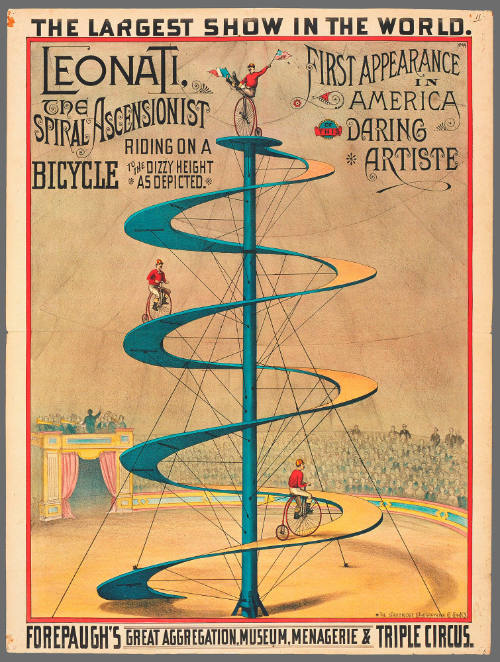 Forepaugh's Great Aggregation Museum, Menagerie and Triple Circus: Leonati, the Spiral Ascenionist