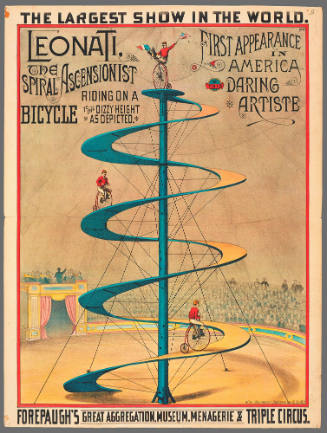 Forepaugh's Great Aggregation Museum, Menagerie and Triple Circus: Leonati, the Spiral Ascenionist