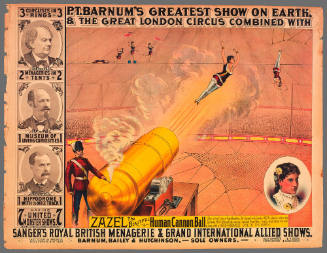 P.T. Barnum's Greatest Show on Earth & The Great London Circus: Zazel, the Beautiful Human Cannon Ball