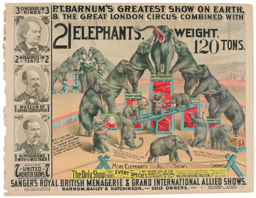P.T. Barnum's Greatest Show on Earth & The Great London Circus: 21 Elephants