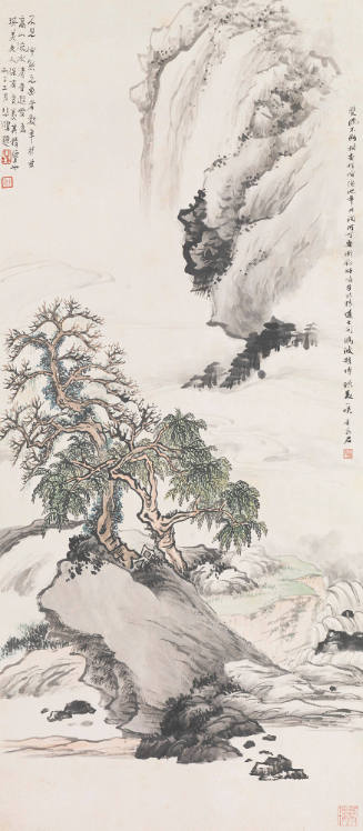 Lofty Mountains and Stream