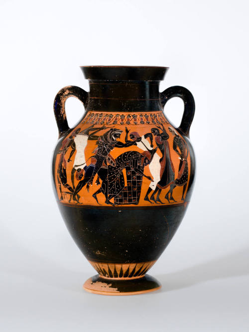 Black-Figure Amphora: Herakles and Busiris
