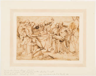 Group of Figures Seated Disputing