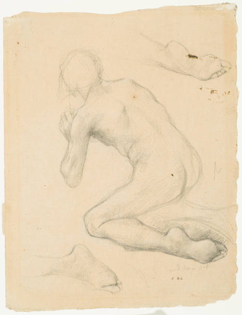 Figure Study for "Annunciation to the Shepherds" (l'Annonciation aux bergers)