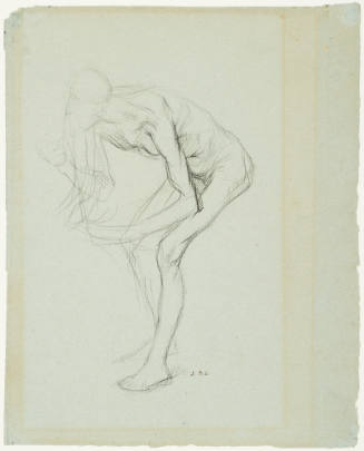 Study of a Nude Bending at the Waist