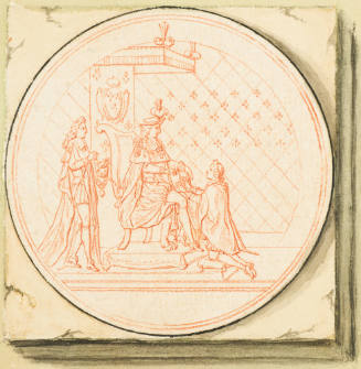 The Young Louis XIV, Under a Canopy, Receives a Chevalier of the St. Esprit, 1662