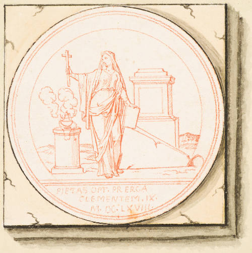 Pietas Opt(imi) Pr(Incipis) Erga Clamentem IX, M.DG.LXVIII