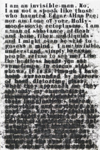 Untitled (I am an Invisible Man)