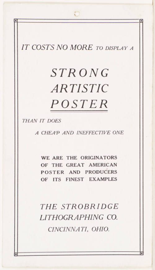 Calendar Card / October 1910