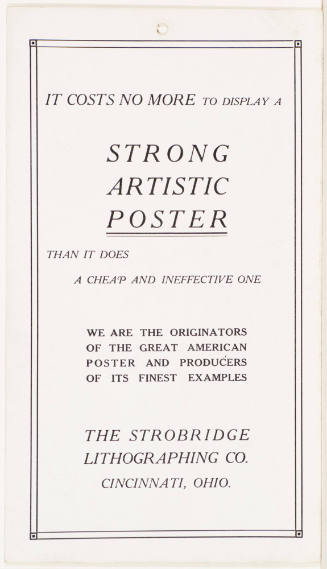 Calendar Card / October 1910