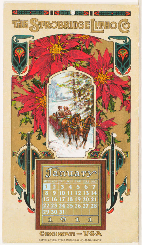 Calendar Card /  January 1911