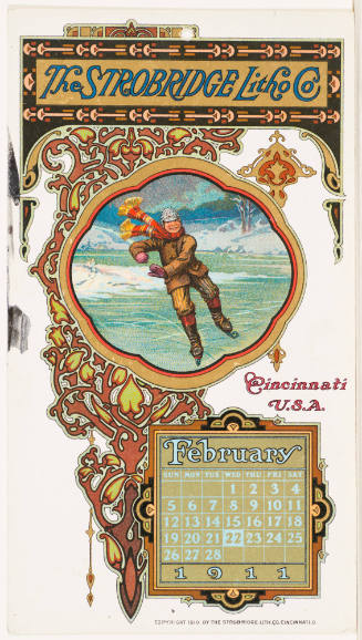 Calendar Card /  February 1911