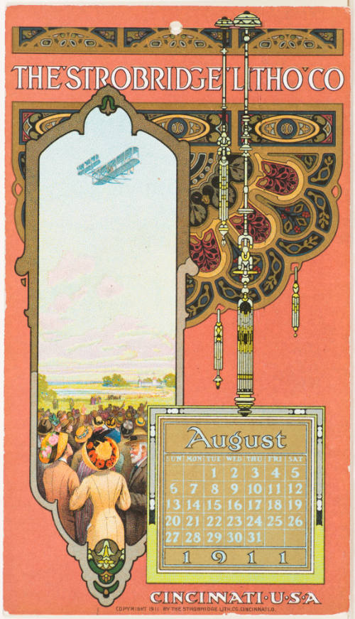 Calendar Card /  August 1911