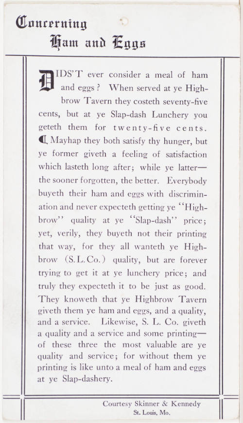 Calendar Card /  October 1911