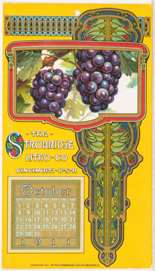 Calendar Card /  October 1911