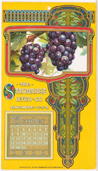 Calendar Card /  October 1911