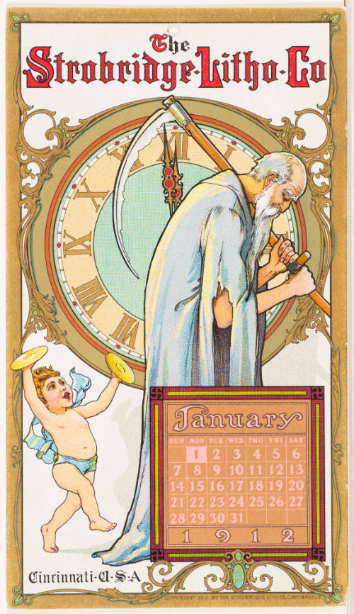 Calendar Card /  January 1912