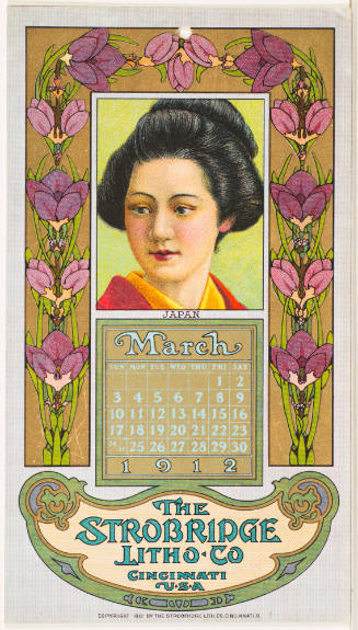 Calendar Card /  March 1912