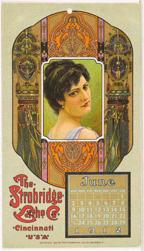 Calendar Card /  June 1912