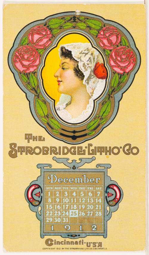 Calendar Card /  December 1912