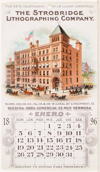 Calendar Card / Enero /  1896