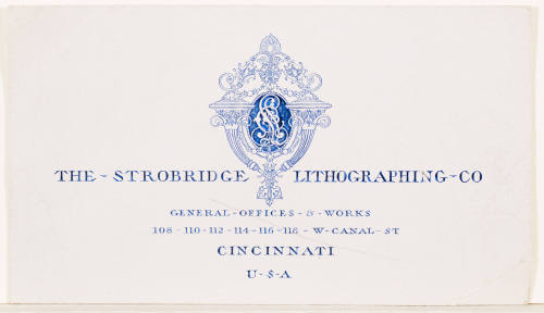 Calling Card / The Strobridge Lithographing Company