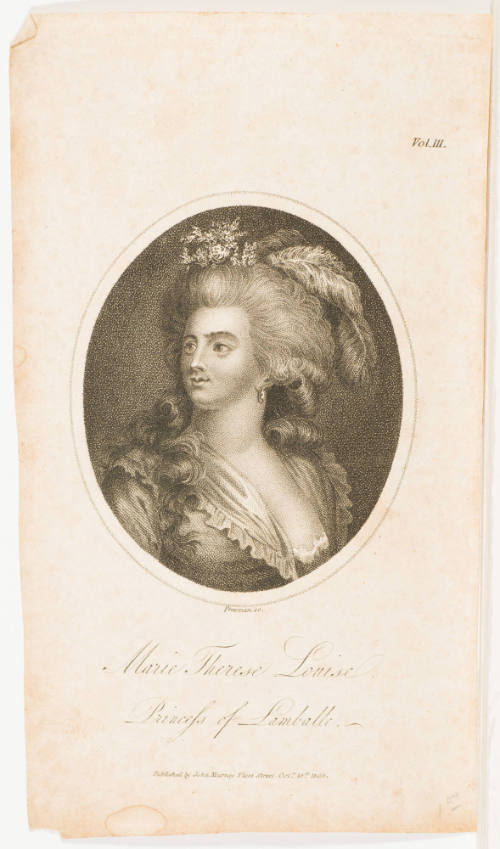 Marie Therese Louise Princess of Lamballe.