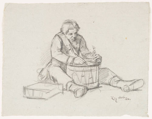 Study for Evening of the Battle (1882)