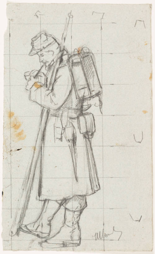 Study for Evening of the Battle (1882)