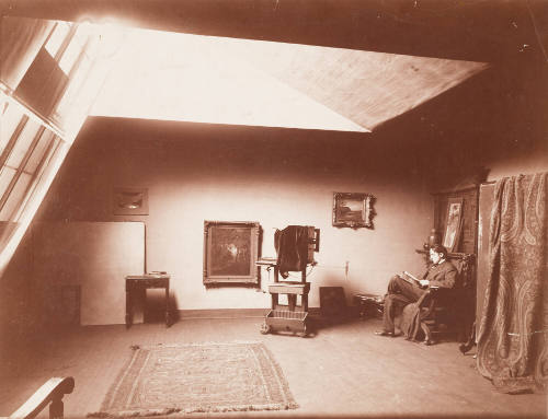 James Porter in His Phelps Street Studio
