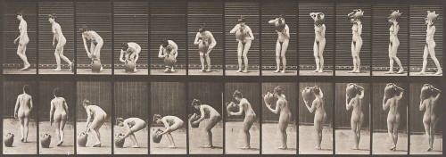 Removing a Water Jar from Shoulder to the Ground (reversed)