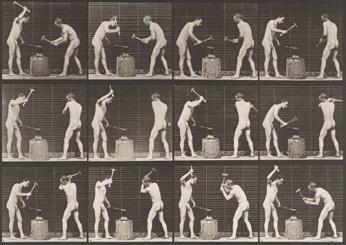 Blacksmiths, Hammering on Anvil