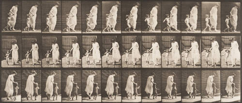 Running and Leading Child Hand in Hand